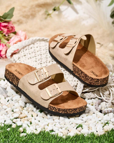 Royalfashion Dámske žabky Rolotta s plochou podrážkou