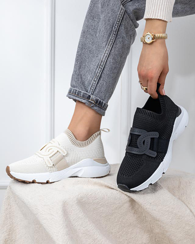 Dámske béžové nazúvacie športové topánky Neristo - Footwear