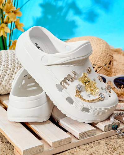 Royalfashion Dámske gumené žabky s ornamentmi Fescas