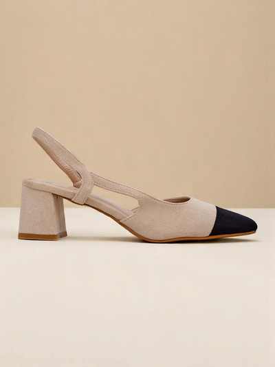 Royalfashion Ženski salonarji z nizko peto z okrasno konico Eleganzo