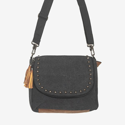 Čierna kabelka s ornamentami - Kabelky