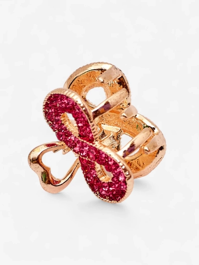 Royalfashion Lasnica za lase s cirkoni TwinkleGrip