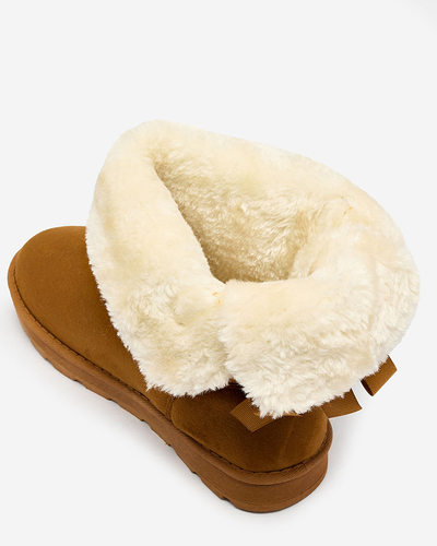 Royalfashion topánky a'la dámske snehové topánky v ťavej farbe Aerfifi