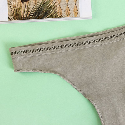 Dámske vzorované tangá 3 / balenie - spodná bielizeň