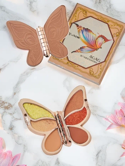 Paleta očných tieňov v tvare motýľa so 6 odtieňmi 03 12g