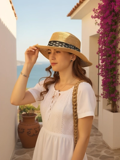 Royalfashion Dámsky slamený klobúk Silky Shade