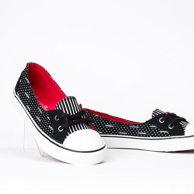 Czarno-białe trampki Botana - Obuwie