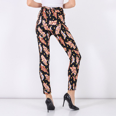 Dámske trekingové nohavice z čierneho peria - Oblečenie