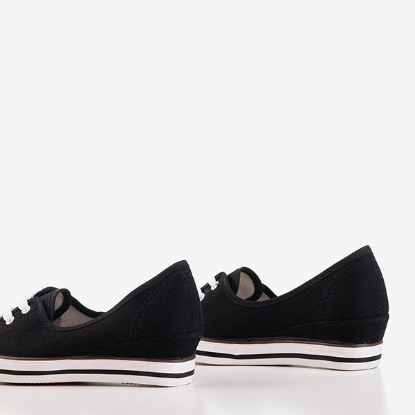 Černé boty a'la tenisky na klínku Anplus - Footwear 1