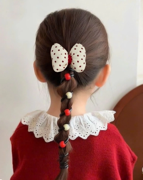 Royalfashion Gumička do vlasov so stuhou v tvare špirály