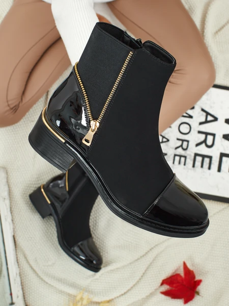 Ženski gležnjarji iz eko usnja Selyrix