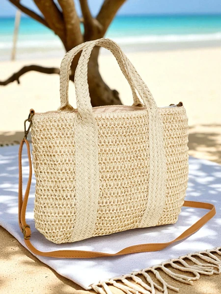 Royalfashion Veľká slamená dámska taška Bella Paglia