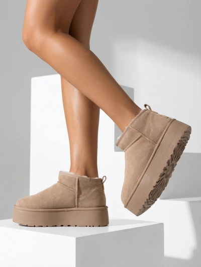 Royalfashion Dámske krátke čižmy a'la snow boots Ozozi