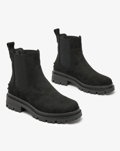 Royalfashion Čierne dámske zateplené čižmy Comfy Walk