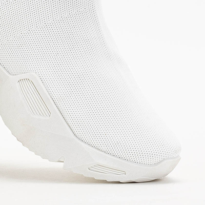 Biele dámske vysoké tenisky Gohi - obuv