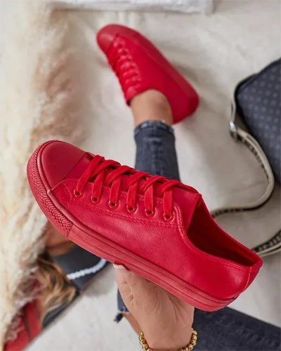 Royalfashion Dámske tenisky z ekokože Navette