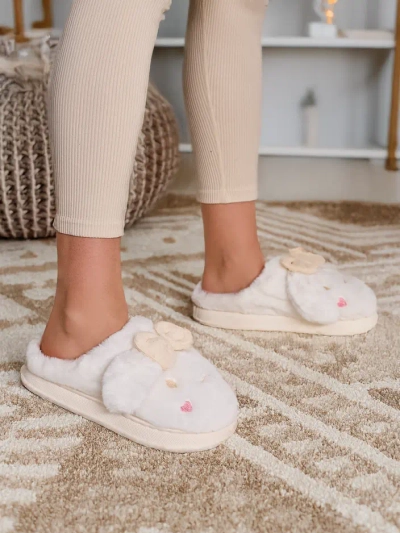 Royalfashion Dámske kožušinové papuče s mašľou Savos