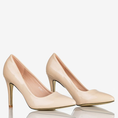 Vysoké podpatky béžové Louie - Boty 1