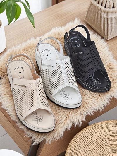 Royalfashion Ženski sandali z nizko polno peto Mira