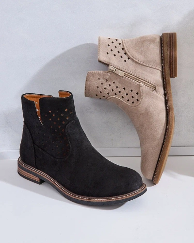 Royalfashion Svetlohnedé dámske čižmy Rito