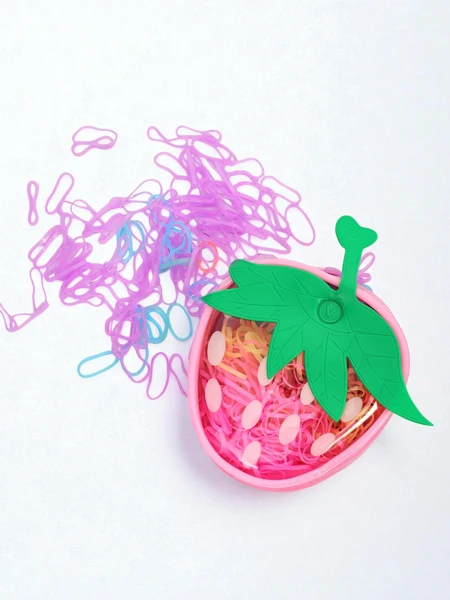 Royalfashion Večbarvne silikonske gumice za lase Jagoda