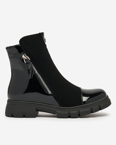 Royalfashion Čierne matné dámske čižmy Hedaheh