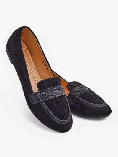 Royalfashion Dámske ekologické semišové mokasíny Zammei