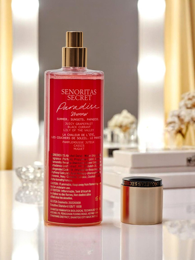 Senoritas Secret Body Mist Paradise Shimmer s trblietkami