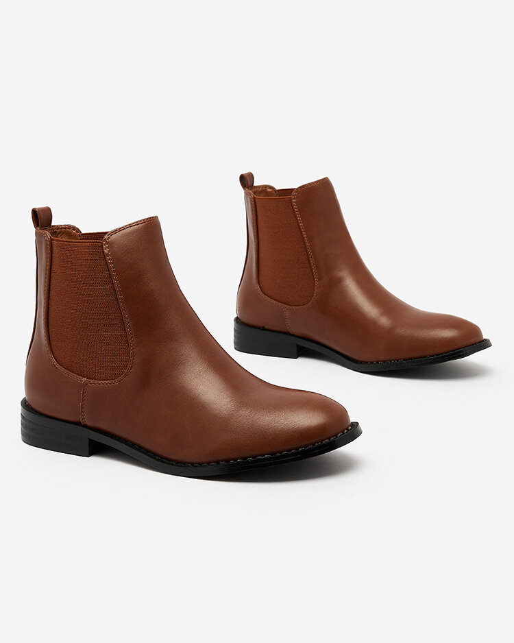 Royalfashion Čierne dámske čižmy a'la sztyblety s ozdobami Ederte