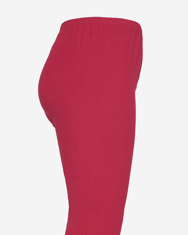 Gaštanové dámske bambusové legíny PLUS SIZE - Oblečenie