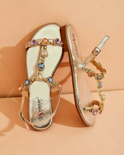 Royalfashion Dámske sandále Selina so zirkónmi