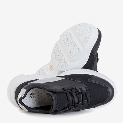 OUTLET Čierna dámska športová obuv na platforme Minervina - Obuv