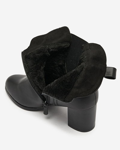 Royalfashion Čierne dámske nízke čižmy Nejery