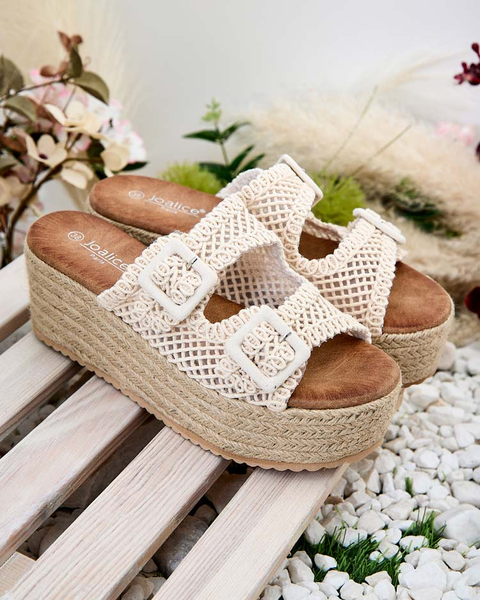 Royalfashion Dámske žabky na platforme Olcana