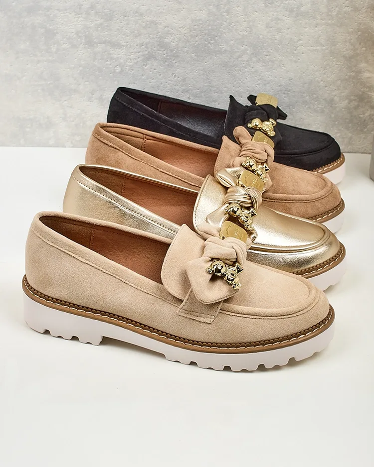 Nero Elegante Mokasini iz Ekološkega Usnja