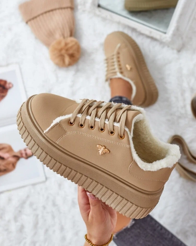 Royalfashion Zateplené dámske tenisky s kožušinou Noxu