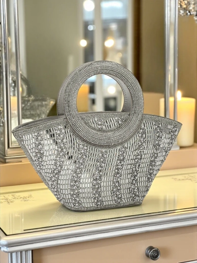Majhna ženska torbica s cirkoni Sparkle Queen