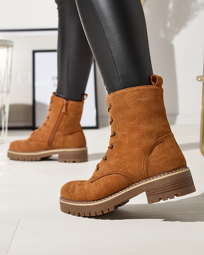 Hnedé dámske trapérky Priviea - Obuv