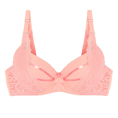 Ružová vystužená podprsenka - Spodná bielizeň