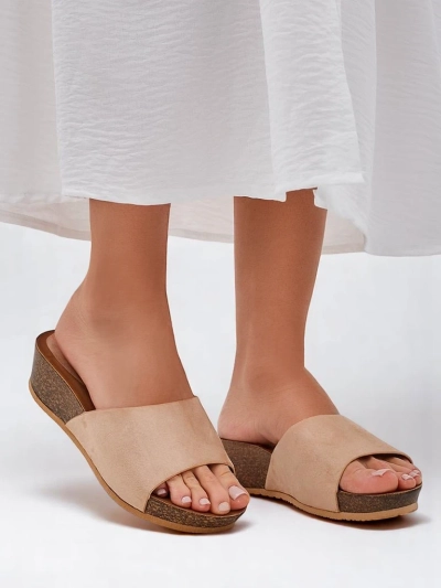 Sandále Royalfashion pre ženy na nízkom klinu Maderas