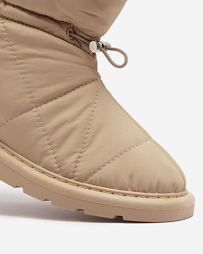 Svetlo hnedé dámske zateplené topánky a'la snow boots Kaliolen - Obuv