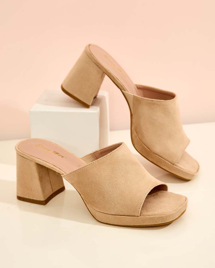 Royalfashion Dámske žabky na podpätku Opetikas