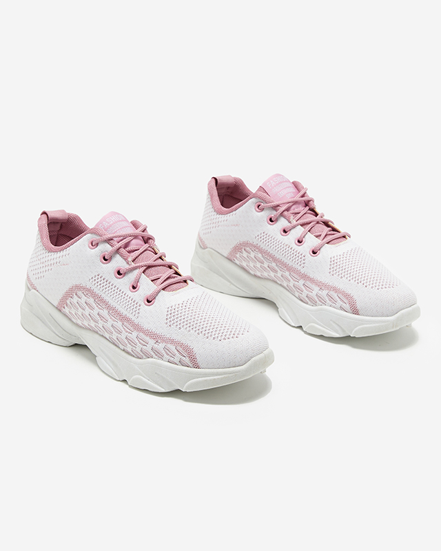 OUTLET Bielo-ružová dámska športová obuv Ranssy- Footwear