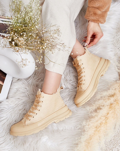 Royalfashion Dámske zateplené športové topánky a'la tenisky Benvilo