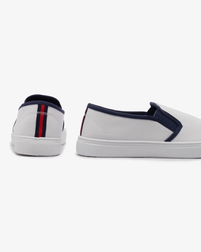Royalfashion Biele dámske slip on tenisky Werixa