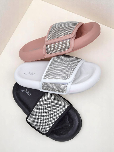 Royalfashion Ženski natikači s ploskim podplatom Sparkle Step