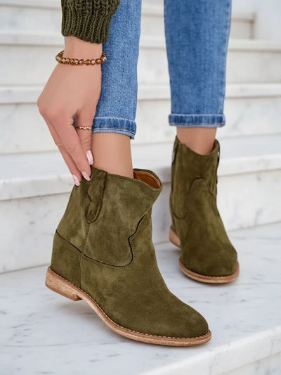 Royalfashion Čižmy v kovbojskom štýle na zakrytom klíne Patorias