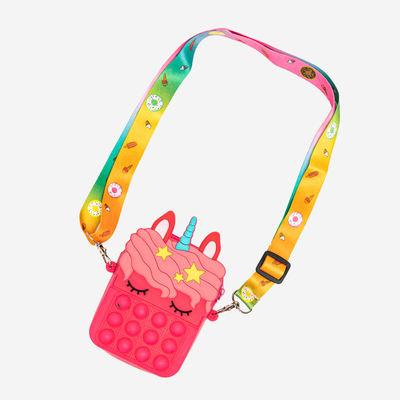 POP IT taška fuchsiového tvaru jednorožca - Príslušenstvo