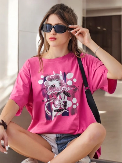 Royalfashion Dámske bavlnené tričko s potlačou
