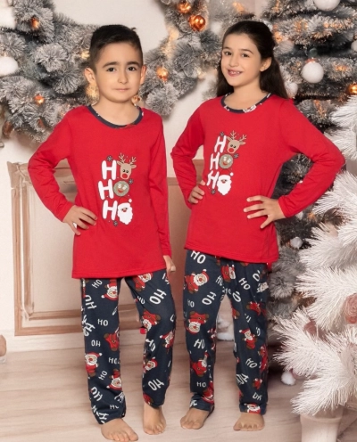 Royalfashion Vianočné detské pyžamo s potlačou
